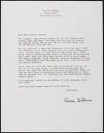 Kellems correspondence to supporters