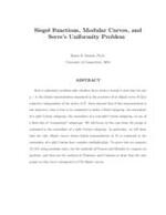 Siegel Functions, Modular Curves, and Serre's Uniformity Problem