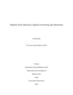 Negative Event Appraisals, Cognitive Processing, and Adjustment