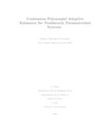 Continuous Polynomial Adaptive Estimator for Nonlinearly Parameterized Systems
