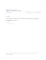 Empirical Study of Problem-based Learning of English in China