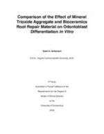 Comparison of the Effect of Mineral Trioxide Aggregate and Bioceramics Root Repair Material on Odontoblast Differentiation In Vitro