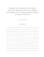 Marginal Score Equations for Spatial Extremes Modeling with Latent Signals and Applications in Fingerprinting Changes in Climate Extremes