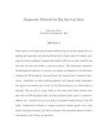 Diagnostic Methods for Big Survival Data