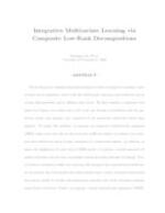 Integrative Multivariate Learning via Composite Low-Rank Decompositions