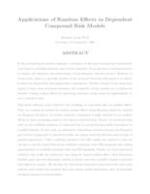 Applications of Random Effects in Dependent Compound Risk Models