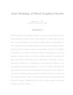 Joint Modeling of Mixed Graphical Models -- embargoed 2031-02