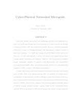 Cyber-Physical Networked Microgrids