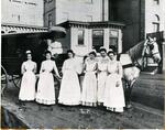 Nurses with ambulance