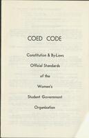 Coed code Constitution : Associated Women Students' handbook of the University of Connecticut