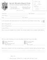 Special Allocation Request Form