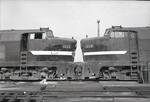 New York Central Railroad diesel locomotives 1212 and 1218