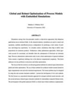 Global and Robust Optimization of Process Models with Embedded Simulations
