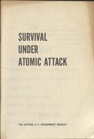 Survival under atomic attack, the official United States Government booklet