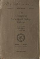 Connecticut Agricultural College bulletin, 1925-1926