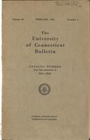 University of Connecticut bulletin, 1941-1942