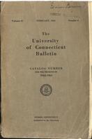 University of Connecticut bulletin, 1942-1943