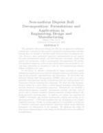 Non-uniform Disjoint Ball Decomposition: Formulations and Applications in Engineering Design and Manufacturing