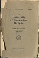 University of Connecticut bulletin, 1940-1941