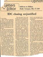 IDC Letter to Editor
