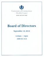 2012-09-10 Board of Directors Meeting