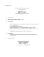2011-05-02 Academic Affairs Subcommittee Meeting
