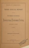 1890 Third annual report of the Storrs School Agricultural Experiment Station, Storrs, Conn.