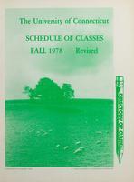 University of Connecticut directory of classes, 1978 Fall (Revised)