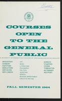 Courses open to the general public, 1964 Fall