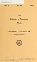 University Extension, Hartford Center, 1944 April