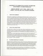 1996-1997, Anthesthesiology Department Annual Report