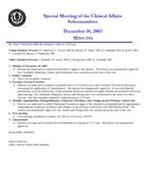 2003-12-16 Meeting Minutes