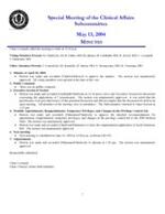 2004-05-13 Meeting Minutes