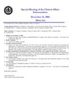 2004-12-21 Meeting Minutes