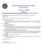 2006-02-21 Meeting Minutes