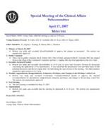2007-04-17 Meeting Minutes