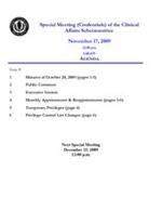 2009-11-17 Meeting Agenda