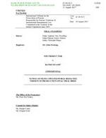 NOTICE OF FILING UPDATED PUBLIC REDACTED VERSION OF PROSECUTION FINAL TRIAL BRIEF