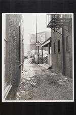 Alley, George Street-Meadow Street-South Orange Street block, Church Street redevelopment area, New Haven