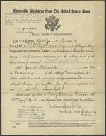 Discharge certificate, Jacob Gworek