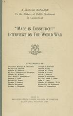 "Made in Connecticut" interviews on the World War