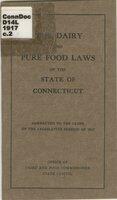 Dairy and pure food laws of the State of Connecticut