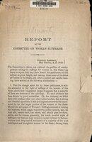 Report of the Committee on Woman Suffrage
