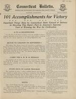 Connecticut bulletin, 1918-09 special edition
