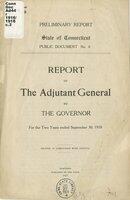 Report of the Adjutant General to the governor for the two years ended ... 1918-1945