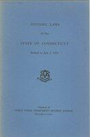 Housing laws of the state of Connecticut, 1950-1983