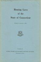 Housing laws of the state of Connecticut, 1956
