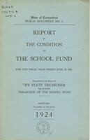 Report of the condition of the School Fund for the fiscal year ended, 1923/1924