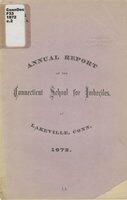 Annual report of the directors and superintendent of the Connecticut School for Imbeciles, at Lakeville, Conn., to the General Assembly, 1872