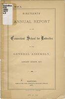 Annual report of the Connecticut School for Imbeciles, to the General Assembly, 1877